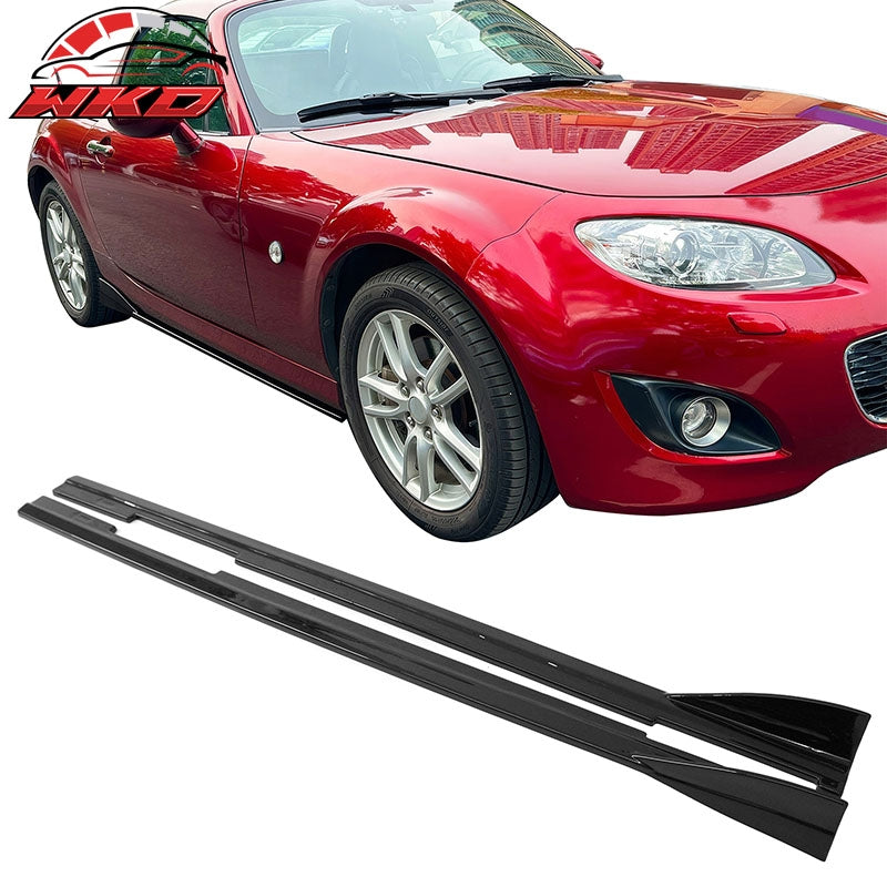 Wholesale 09-15 Mazda MX-5 Miata IKON Style Side Skirts Gloss Black Rocker Panels ABS