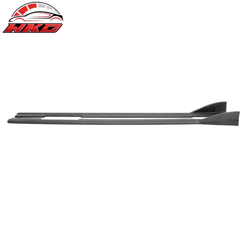 Fits 09-15 Mazda MX-5 Miata IKON Style Side Skirts Panels Carbon Fiber Print ABS