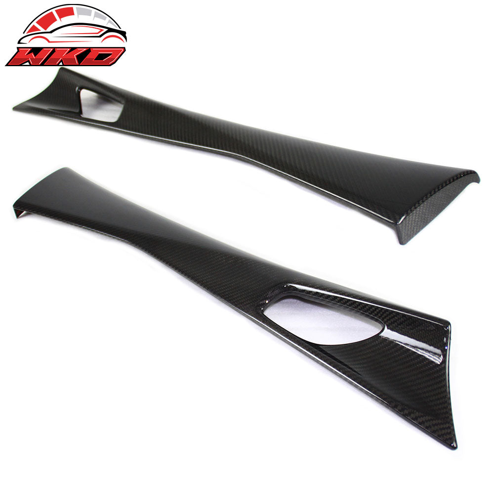 Fits 16-25 Mazda MX-5 MX5 Miata Carbon Fiber CF Interior Door Panel Trim 4PCS