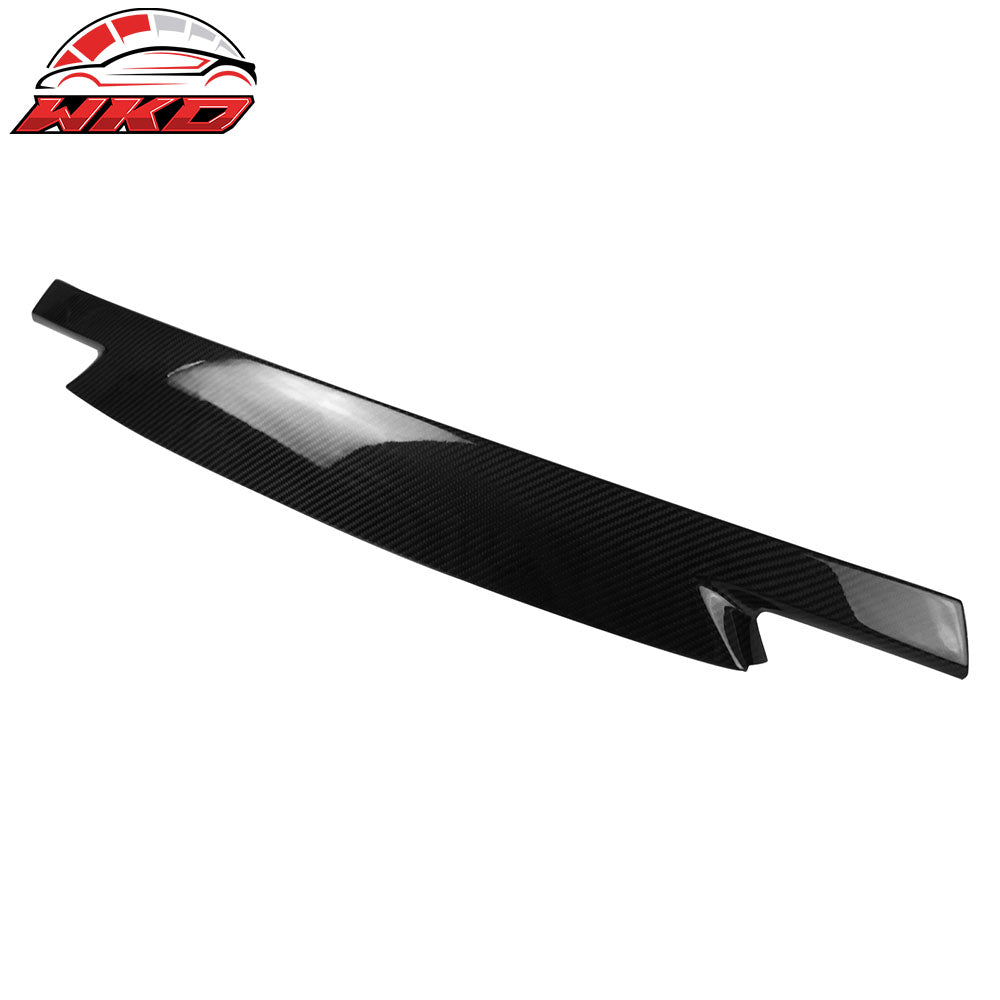 Fits 16-25 Mazda MX5 MX-5 Miata Carbon Fiber CF Front Bumper Air Dam Grille Trim