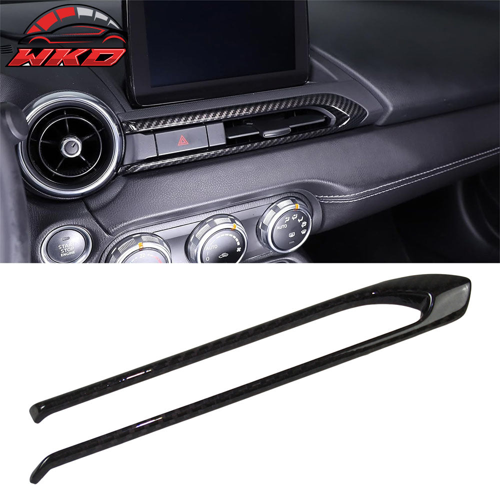 Fits 16-25 Mazda MX-5 Miata Carbon Fiber Left Side Central Air Conditioning Trim