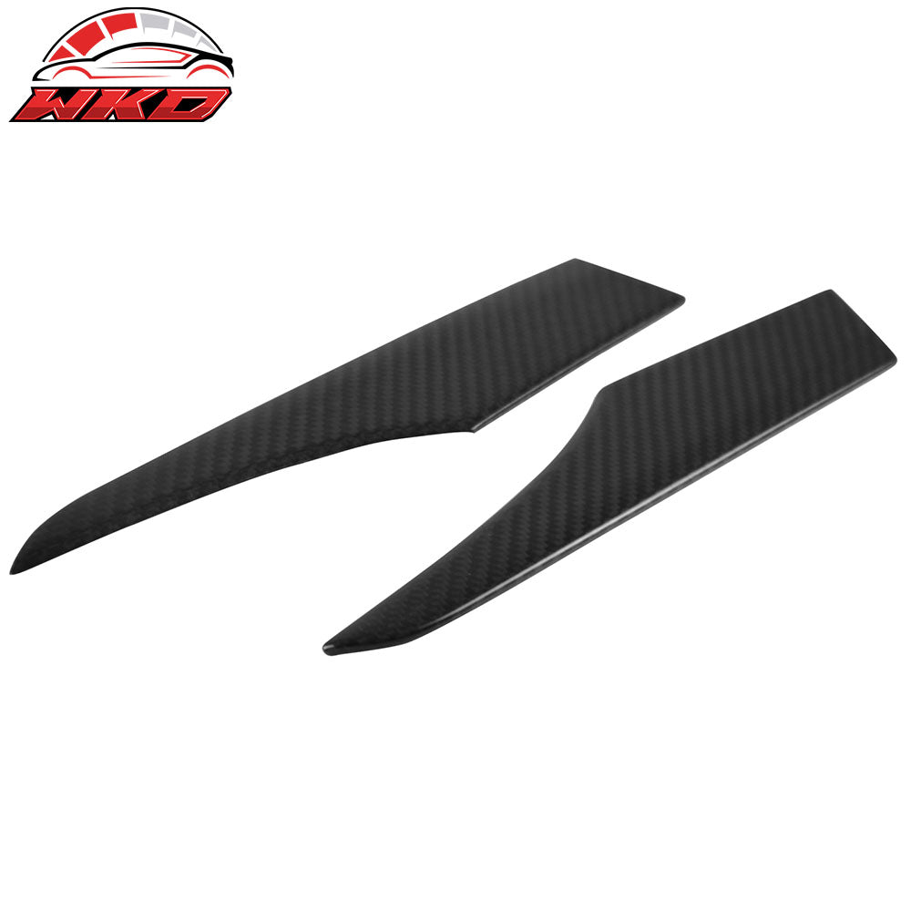 Fits 16-25 Mazda MX5 MX-5 Miata Carbon Fiber CF Car Rear Trunk Garnish Trim 2PCS
