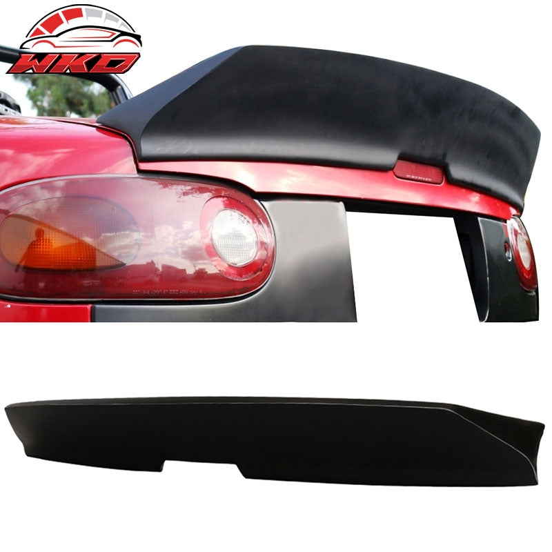 Fits 90-97 Mazda Miata IKON Style High Kick Duckbill Trunk Spoiler Matte Black