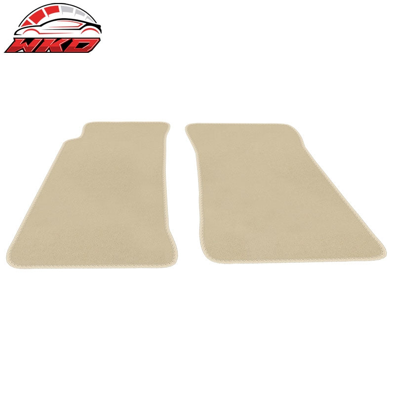 Fits 90-97 Mazda Miata MX-5 Floor Mats Liner Left Right Nylon Beige Carpet 2PC