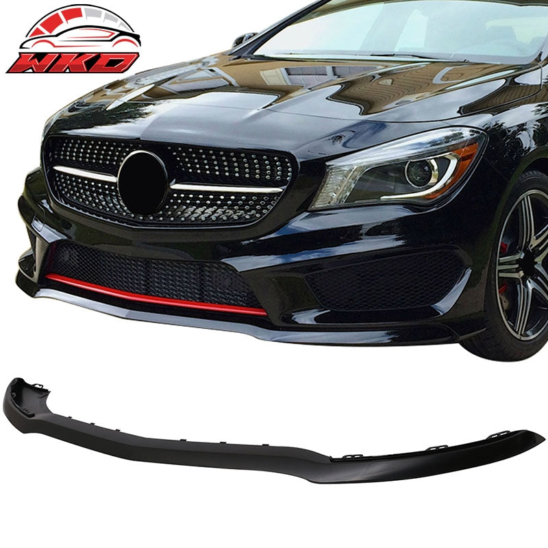 Fits 14-16 Mercedes-Benz C117 CLA Sedan Front Bumper Lip Spoiler-PP