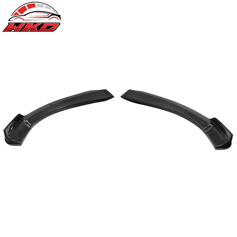 Fits 13-16 Mercedes-Benz CLA C117 PIE Front Bumper Lip Winglets CF 2PCS