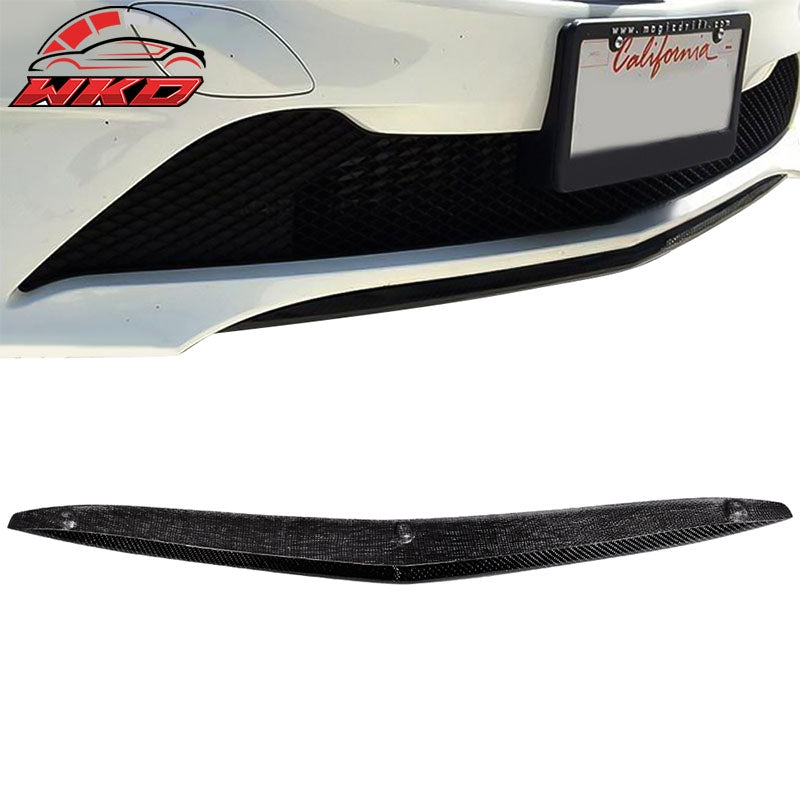 Fits 14-16 Mercedes Benz CLA250 Front Bumper Lip Valance Trim Matte Carbon Fiber