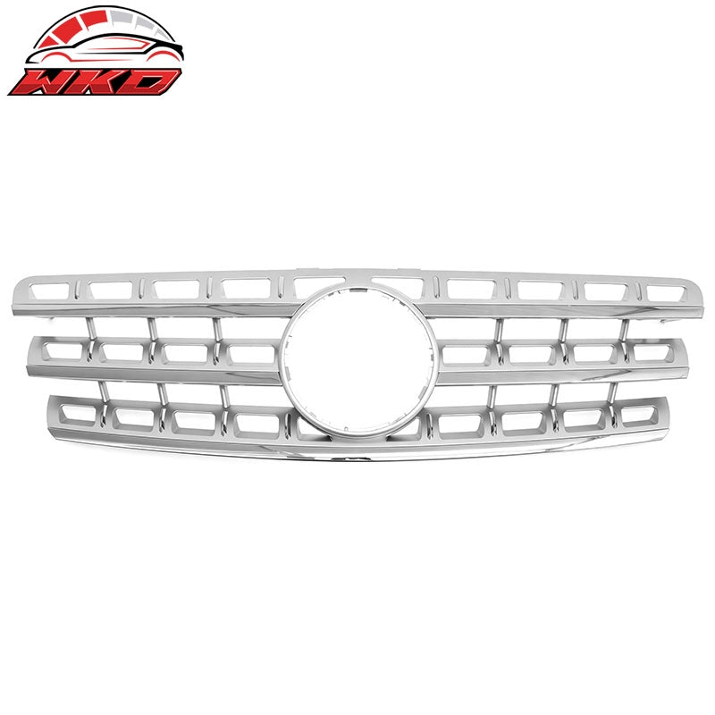 Fits 09-11 Mercedes-Benz ML Class W164 Chrome Front Upper Grille Replacement