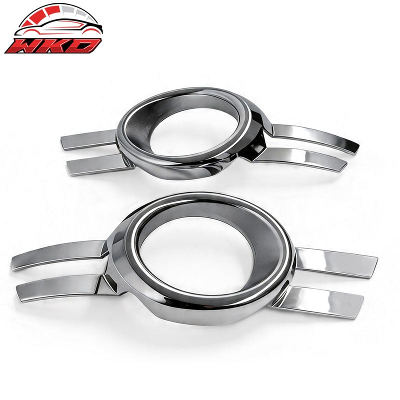 Fits 08-11 Mercedes-Benz W204 C-Class Chrome Fog Lights Bezels Garnish Trim ABS
