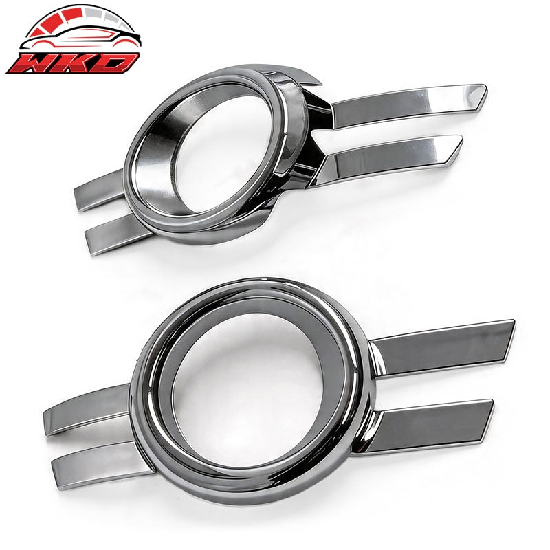 Fits 08-11 Mercedes-Benz W204 C-Class Chrome Fog Lights Bezels Garnish Trim ABS