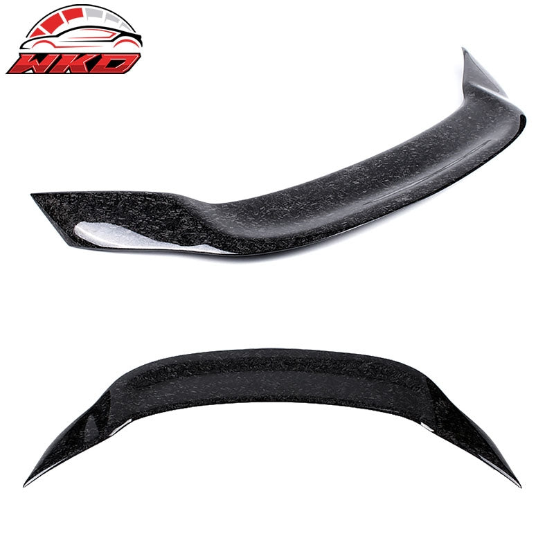 Fits 13-19 Mercedes CLA C117 R Style Trunk Spoiler - Matte Forged Carbon Fiber
