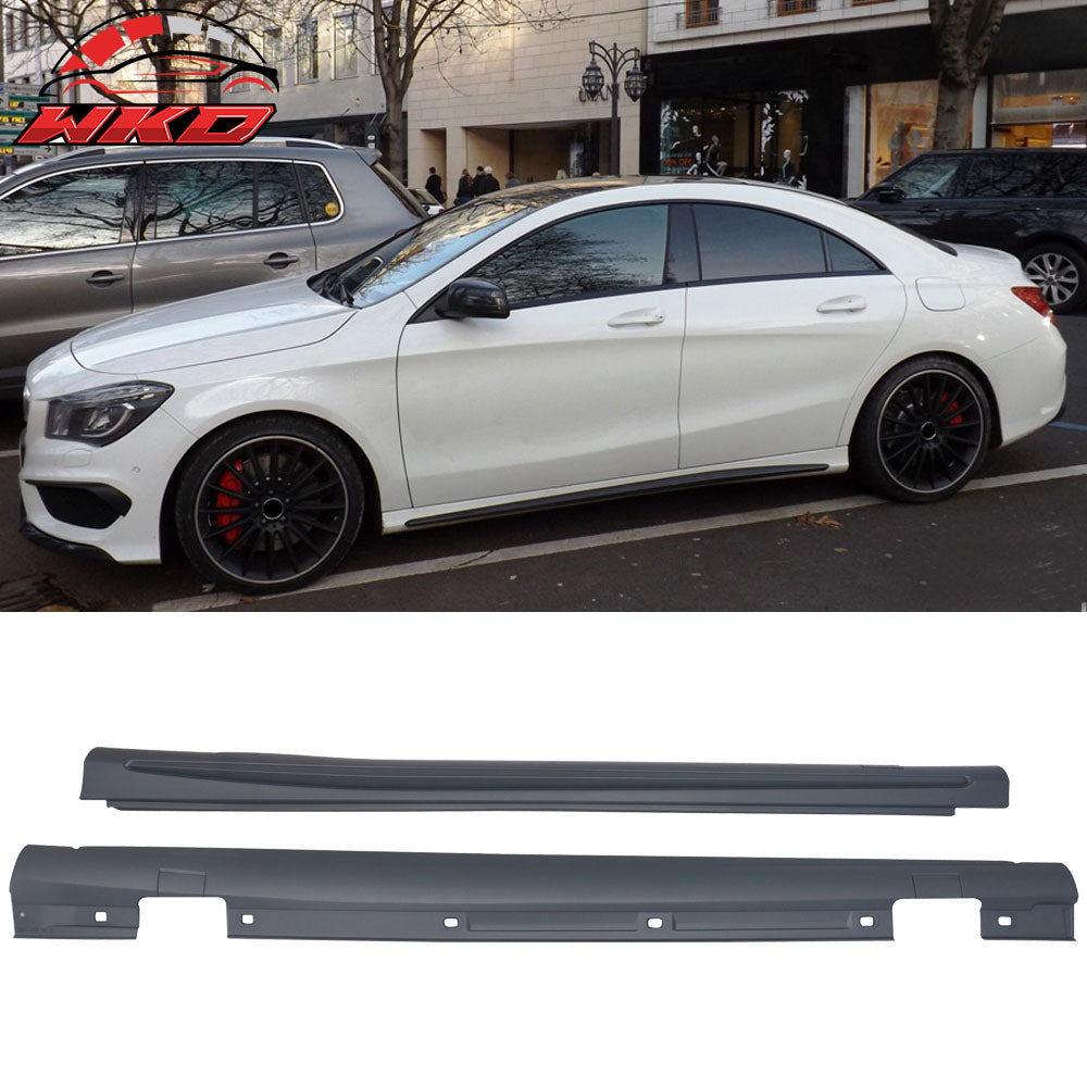 Fits 13-16 Mercedes C117 CLA-Class Side Skirts Pair - PP