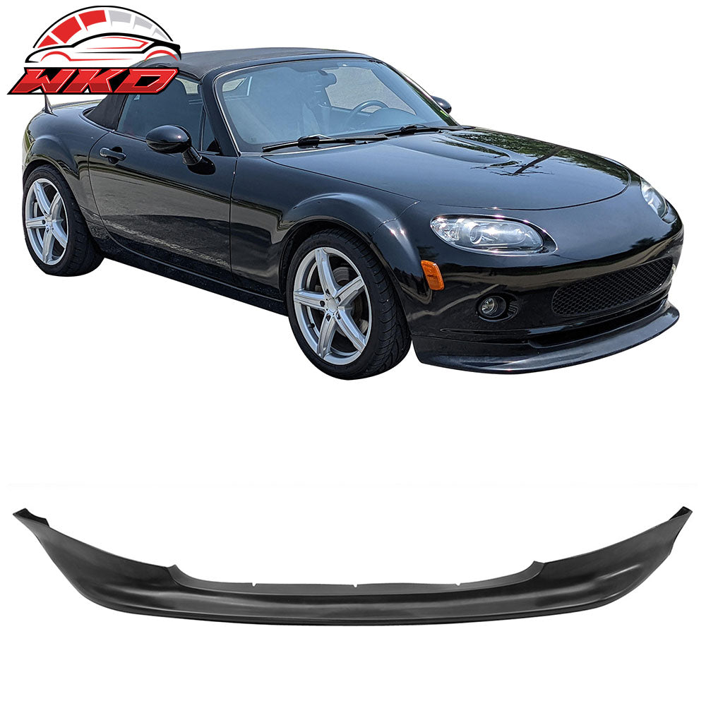Fits 06-08 Mazda MX-5 Miata MX5 GV Style Front Bumper Lip Spoiler Unpainted PU