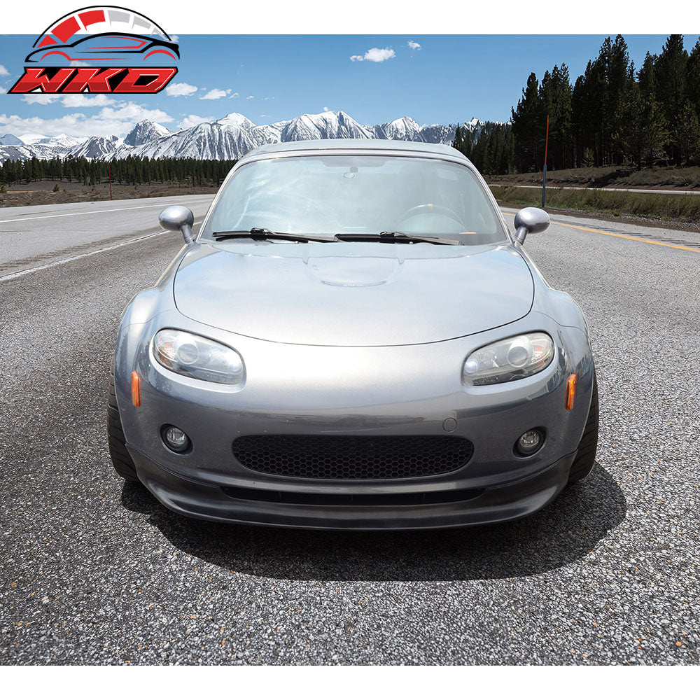 Fits 06-08 Mazda MX-5 Miata MX5 GV Style Front Bumper Lip Spoiler Unpainted PU