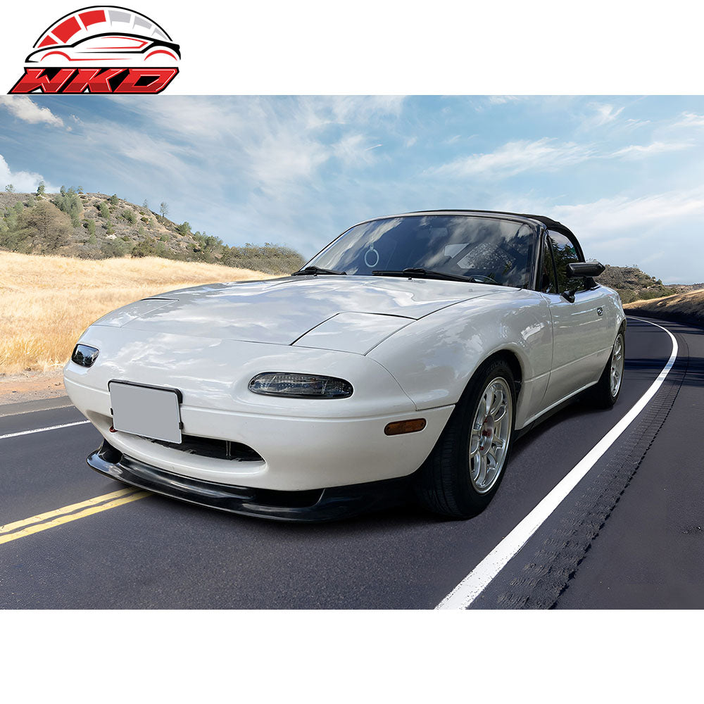 Fits 90-97 Mazda Miata MX5 GV Style Front Bumper Lip Spoiler Kit Unpainted PU