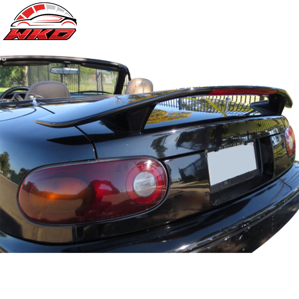 Fits 06-15 Mazda Miata MX5 2Dr Convertible Trunk Spoiler Wing&LED Brake Light