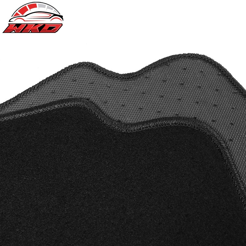 Fits 17-24 Mini Cooper Countryman Nylon Floor Mats Liner Black Front Rear Carpet