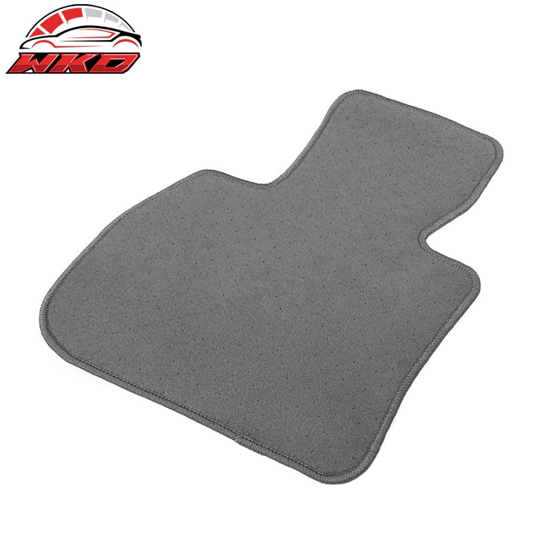 Fits 17-24 Mini Cooper Countryman Nylon Gray Floor Mats Liner Front Rear Carpet