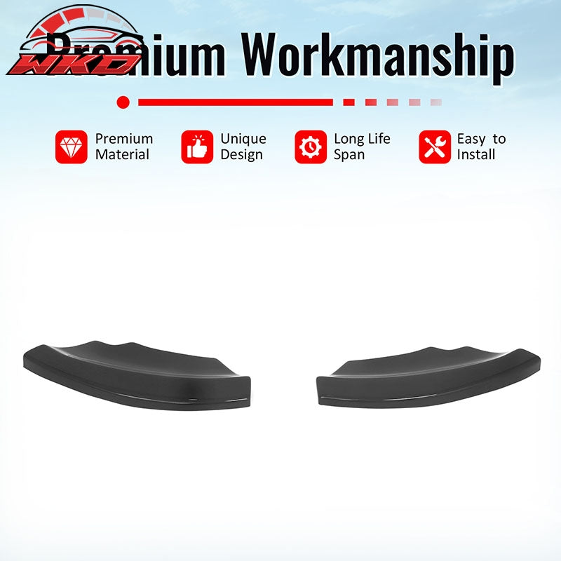 Fits 17-20 Mini Cooper Countryman Gloss Black MX Rear Bumper Side Corner Aprons