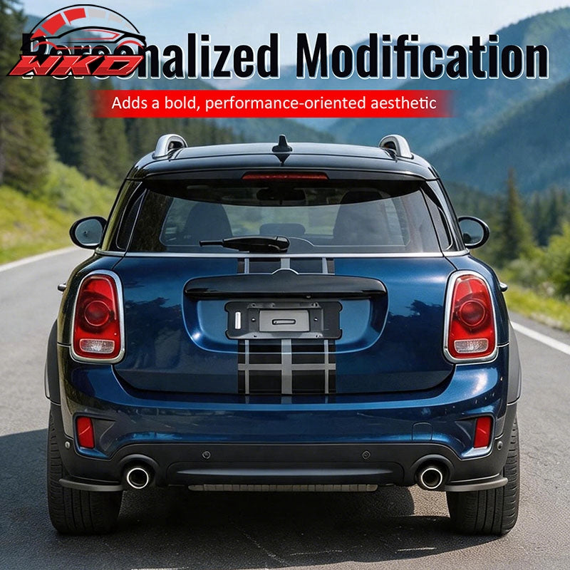 Fits 17-20 Mini Cooper Countryman Gloss Black MX Rear Bumper Side Corner Aprons