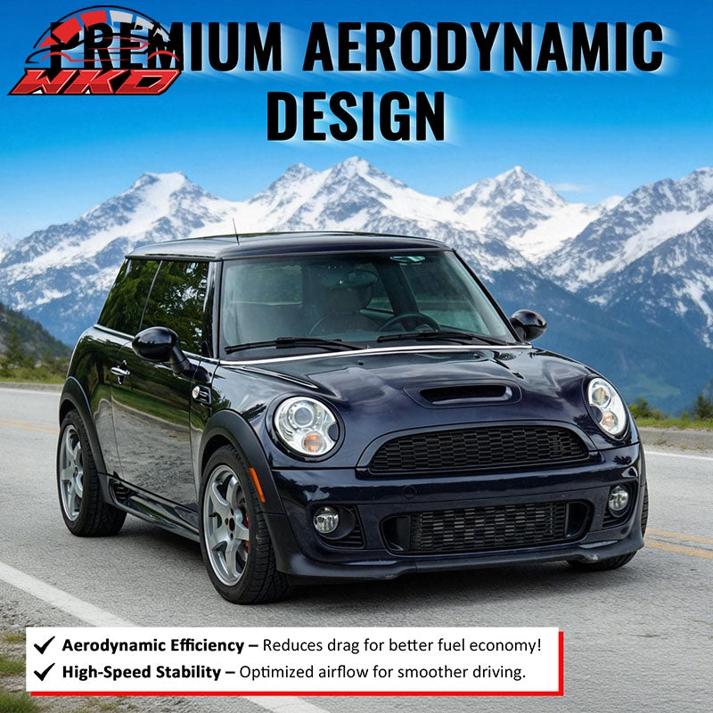 For 08-15 Mini Cooper S JCW R55 R56 R57 R58 R59 Matte Black Front Grille w/Frame