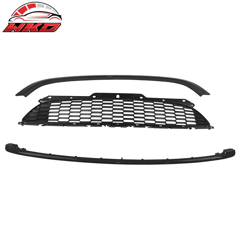 For 08-15 Mini Cooper S JCW R55 R56 R57 R58 R59 Matte Black Front Grille w/Frame