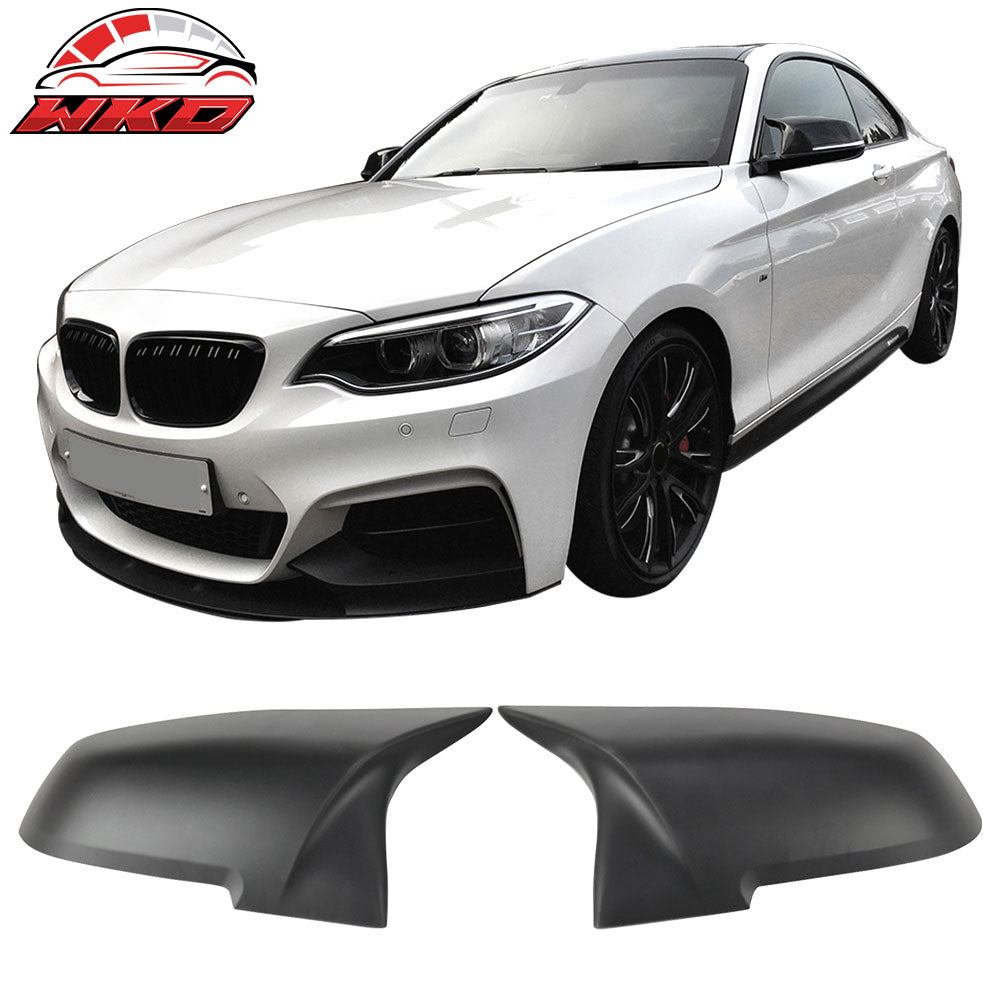 Fits 14-21 F22 2 Series OE Replacement M Sports Upgrade Matte Black Mirror Cover