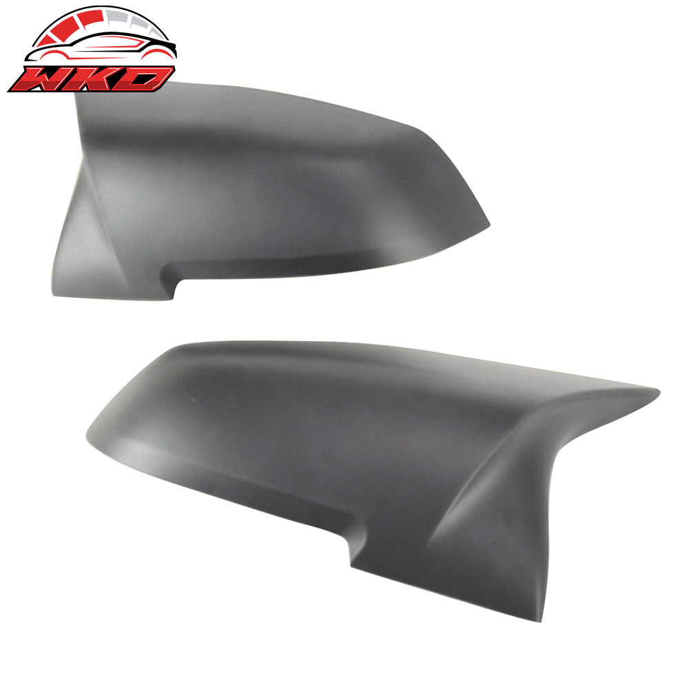 Fits 12-18 BMW F30 3 Series Matte Black Side View Mirror Covers Replacement 2PCS