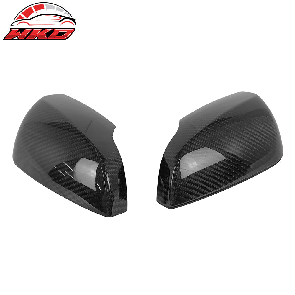 Fits 15-21 Subaru WRX STI Sedan Carbon Fiber Rear View Mirror Covers Trim 2PCS