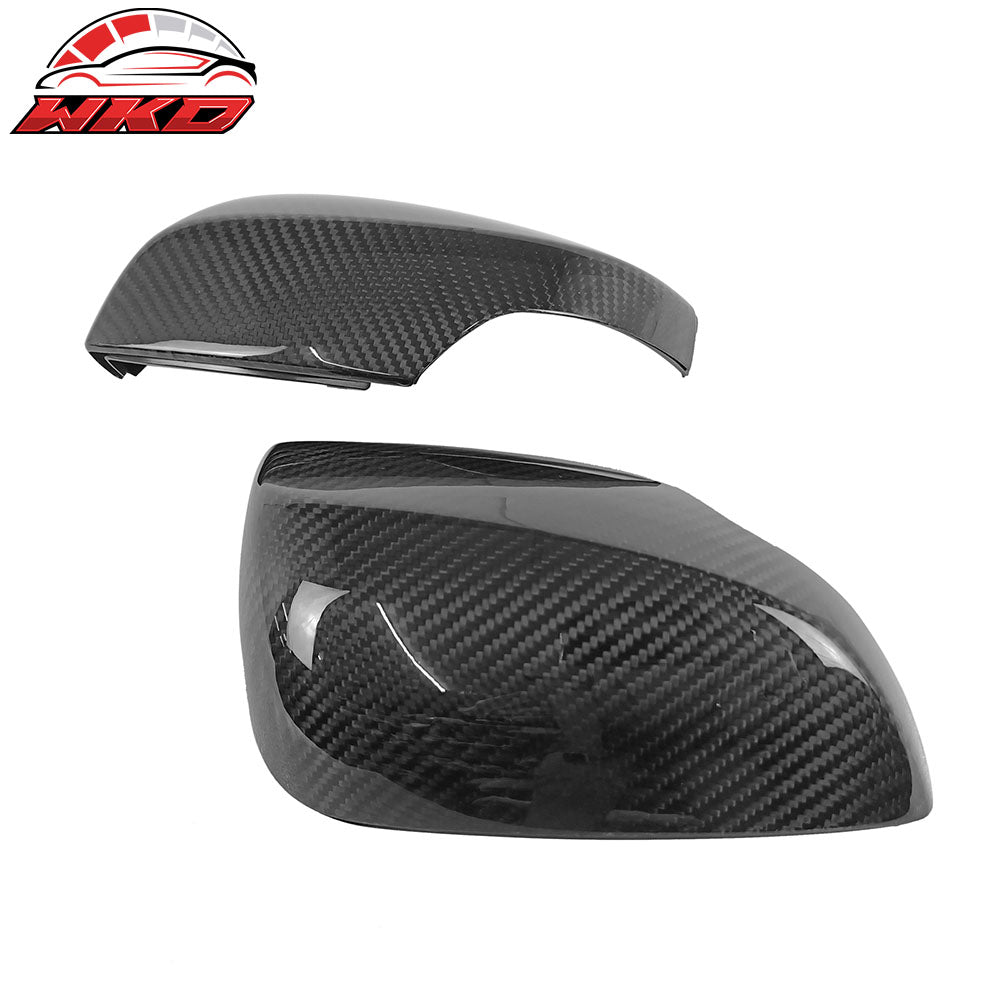 Fits 15-21 Subaru WRX STI Sedan Carbon Fiber Rear View Mirror Covers Trim 2PCS