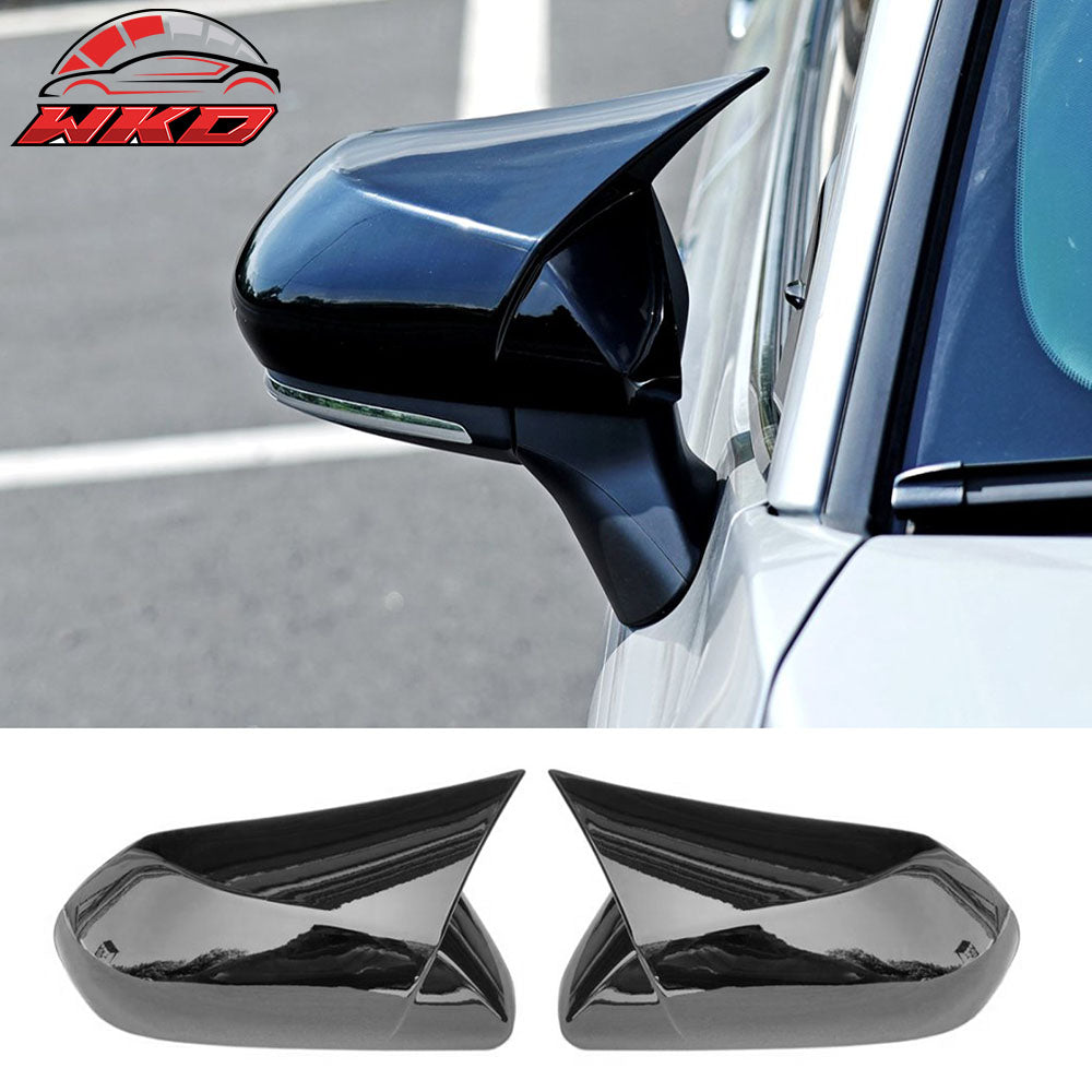 Fits 18-26 Toyota Camry/19-22 Avalon Rear View Side Mirror Covers Gloss Black