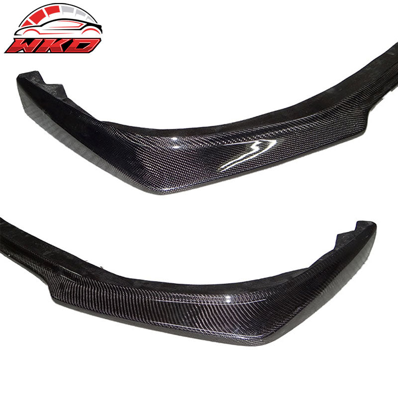 Fits 08-15 Mitsubishi Lancer EVO X RA Style Front Bumper Lip Matte Carbon Fiber