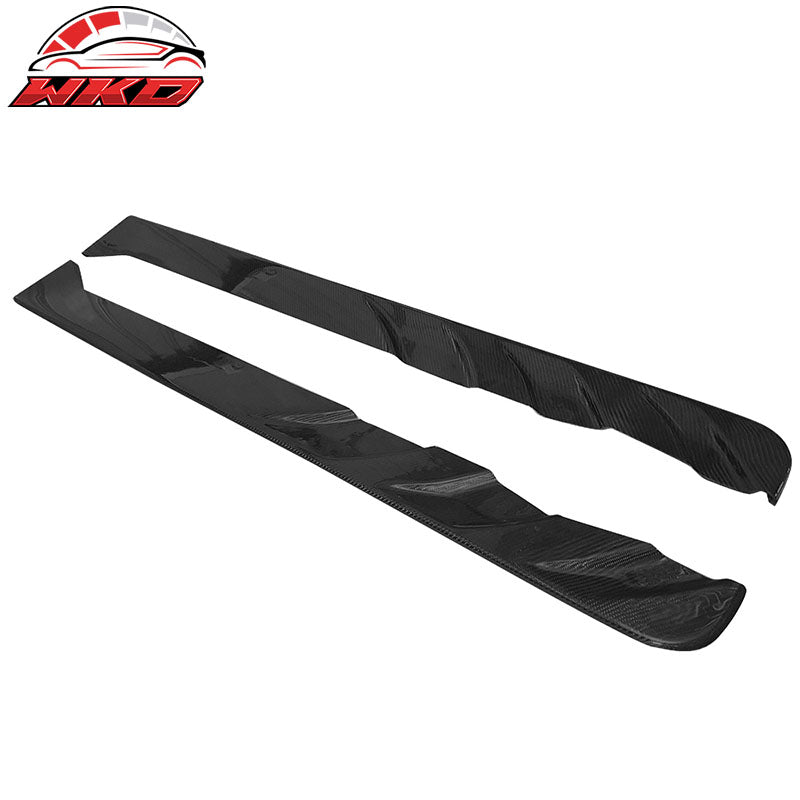 Wholesale 08-16 Mitsubishi Lancer EVO X Jun Style Side Skirts 2PC Matte Carbon Fiber