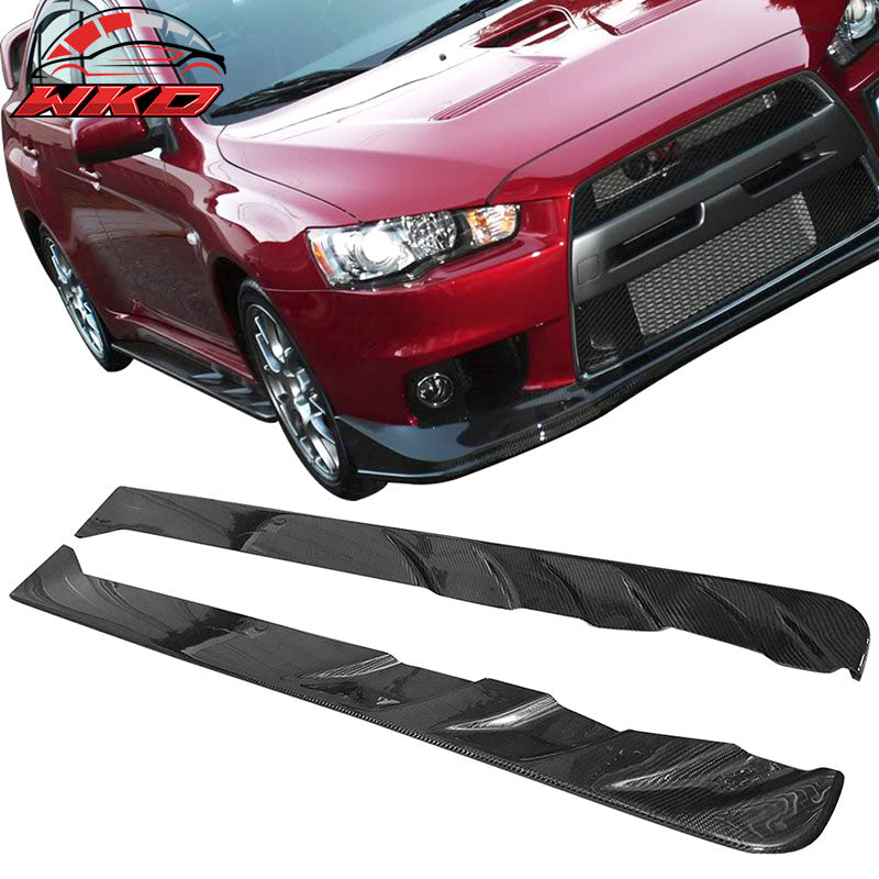 Fits 08-16 Mitsubishi Lancer EVO X Jun Style Side Skirts - Carbon Fiber CF
