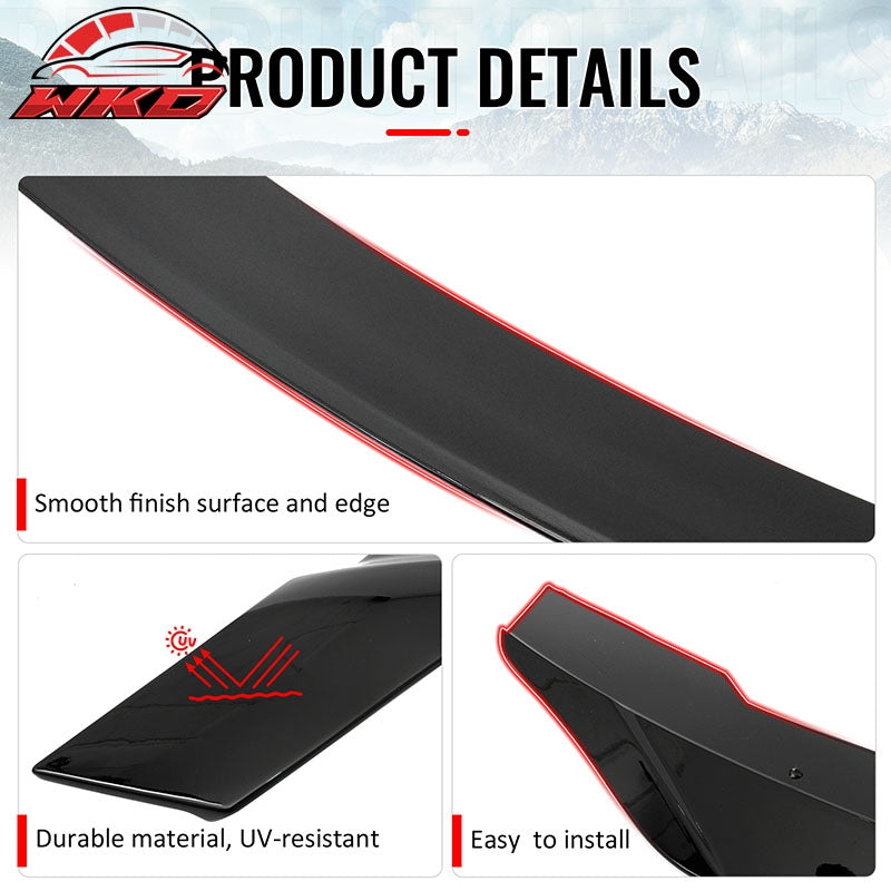Fits 08-17 Mitsubishi Lancer EVO X 10 R Style Gloss Black Rear Trunk Spoiler ABS