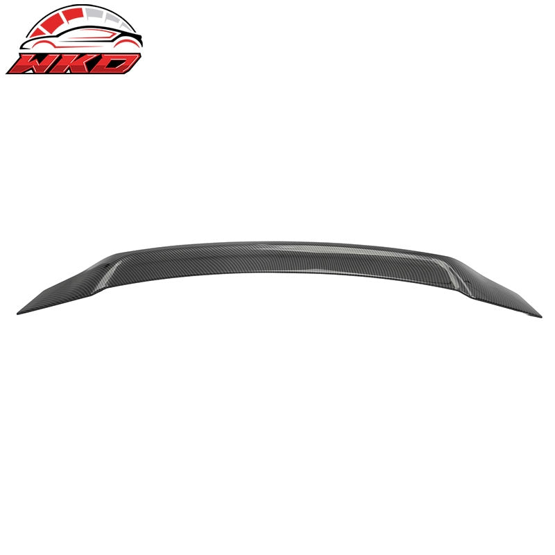 Fits 08-17 Mitsubishi Lancer EVO X R Style Carbon Fiber Print Trunk Spoiler ABS