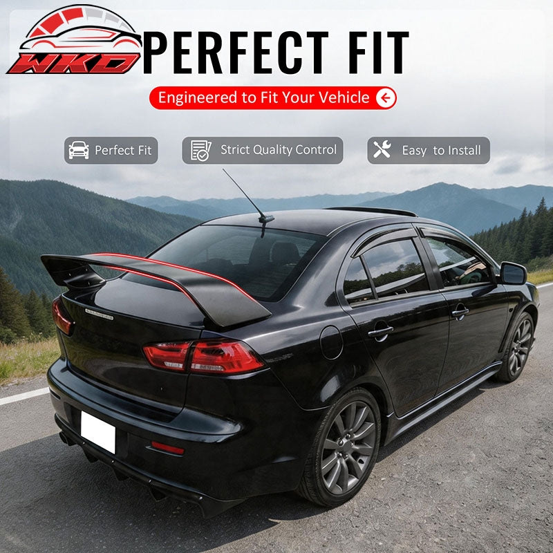 Fits 08-17 Mitsubishi Lancer Evolution X EVO Style Rear Trunk Spoiler Unpainted