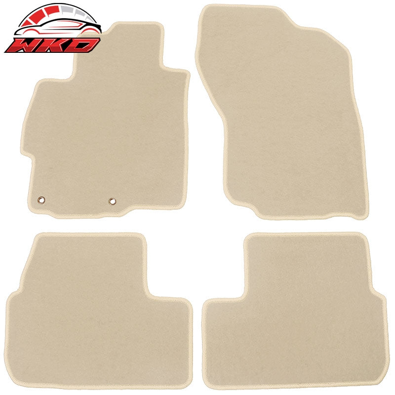 Wholesale 08-17 Mitsubishi Lancer 4PCS Floor Mats Liner Front Rear Nylon Beige Carpet