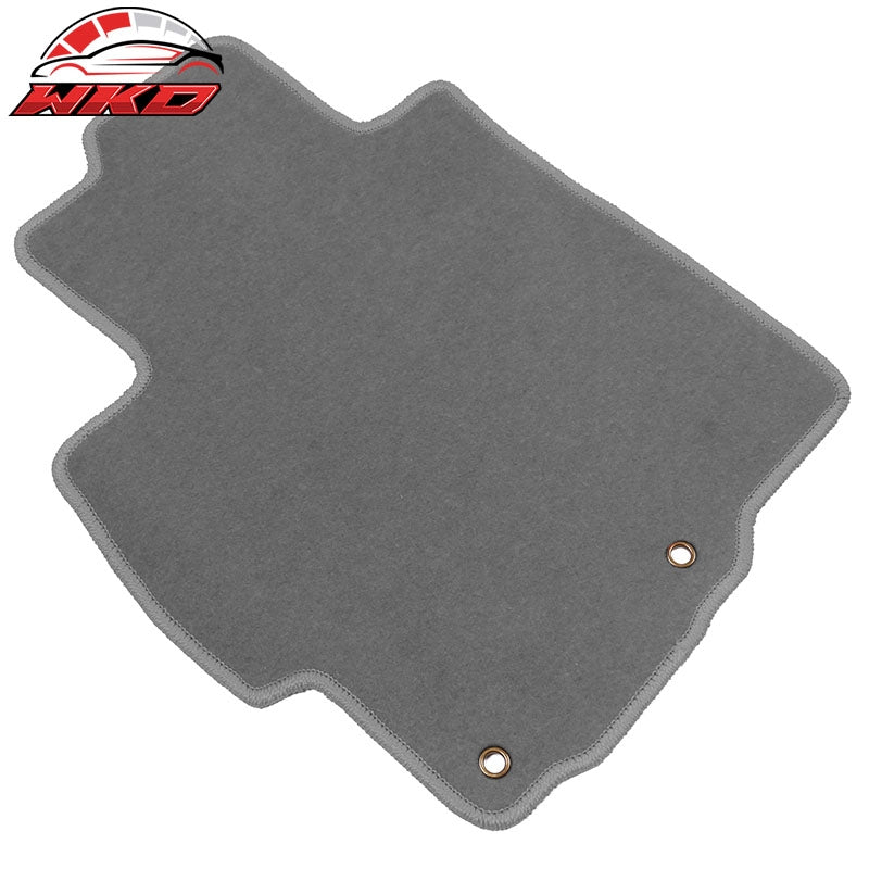 Fits 08-17 Mitsubishi Lancer Floor Mats Liner Front Rear Grey Nylon Carpet 4PCS