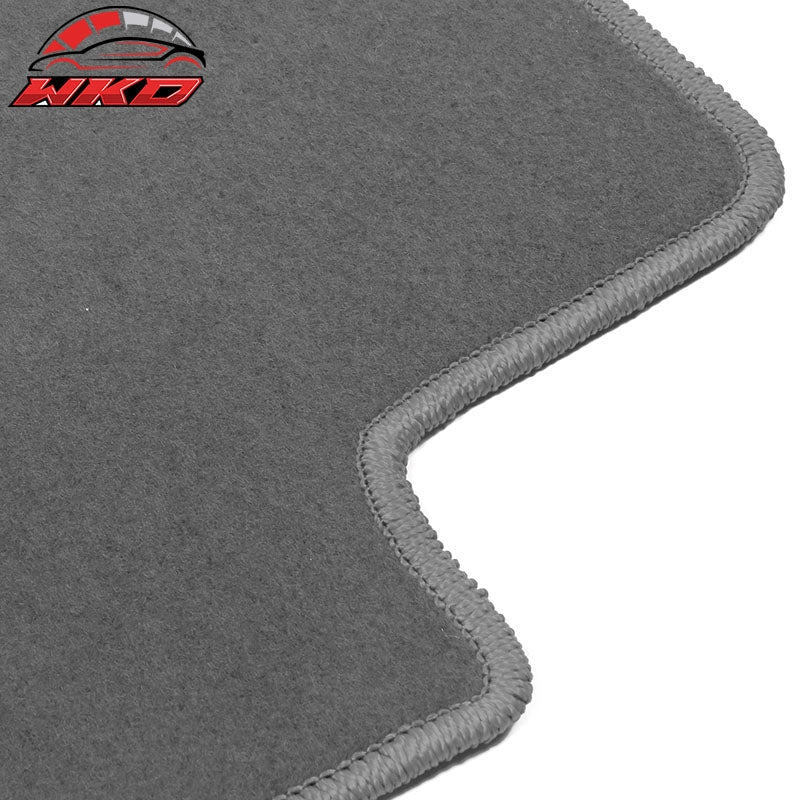 Fits 08-17 Mitsubishi Lancer Floor Mats Liner Front Rear Grey Nylon Carpet 4PCS