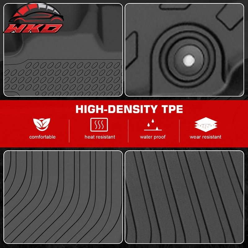Fits 08-17 Mitsubishi Lancer TPE All Weather 3D Floor Mats Cargo Liner Carpets