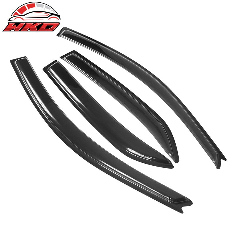 Fits 02-07 Mitsubishi Lancer Acrylic Window Visors 4PC Sun Rain Guard Deflector