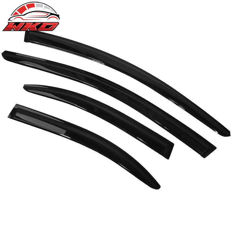 Fits 08-17 Mitsubishi Lancer EVO 10 X Window Visors Acrylic Rain Guard Deflector