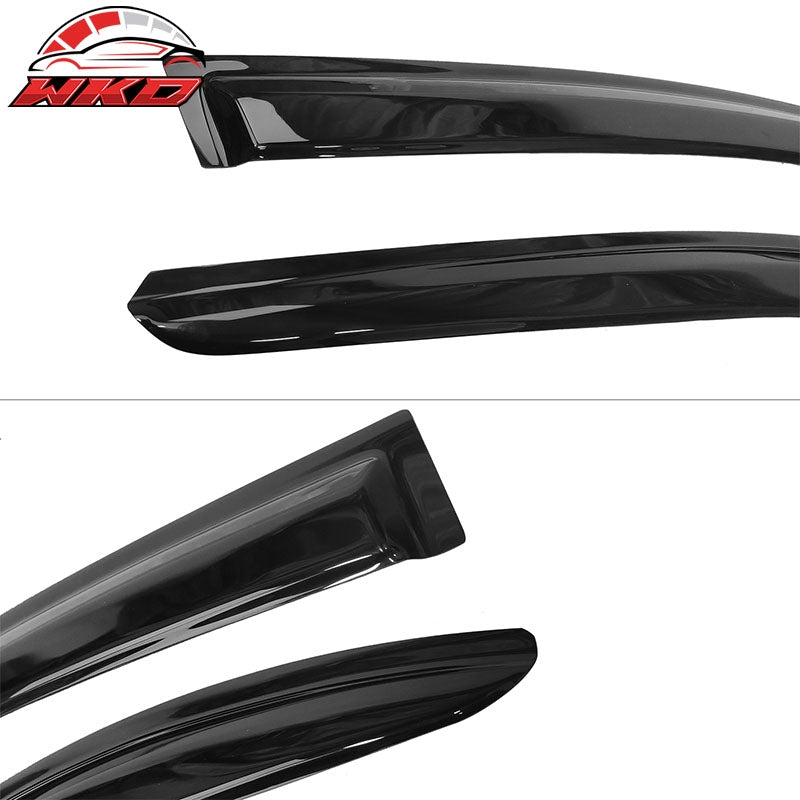 Fits 08-17 Mitsubishi Lancer EVO 10 X Window Visors Acrylic Rain Guard Deflector