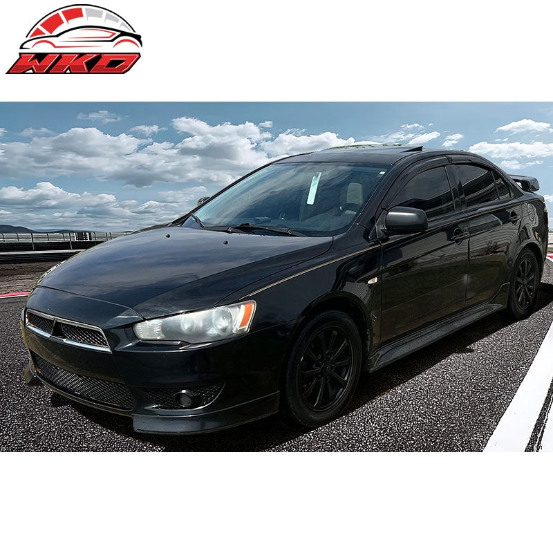 Fits 08-17 Mitsubishi Lancer EVO Mugen Style Window Visor Sun Rain Deflector 4PC