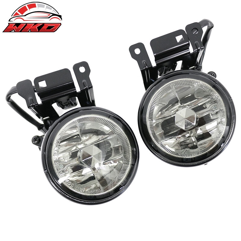 Fits 00-04 Mitsubishi Montero Sport Front Bumper Fog Lights Lamps Smoke Lens