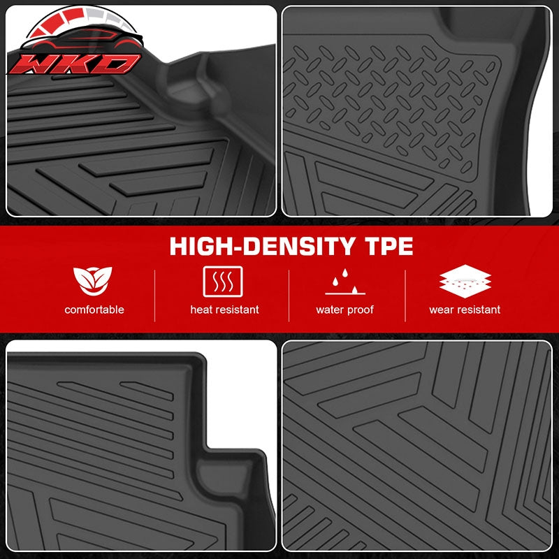 Fits 22-26 Mitsubishi Outlander IKON Anti-Slip Floor Mats All Weather TPE Carpet