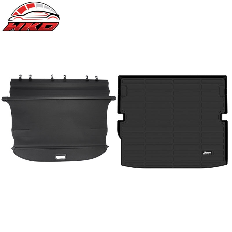 Wholesale 22-26 Mitsubishi Outlander&PHEV Carbon Fiber Texture Cargo Cover+Trunk Mat