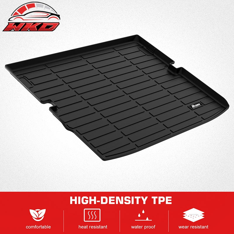 Fits 22-26 Mitsubishi Outlander&PHEV Carbon Fiber Texture Cargo Cover+Trunk Mat