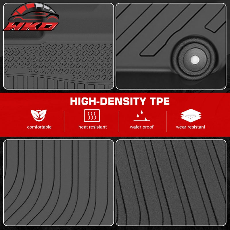 Fits 11-24 Mitsubishi Outlander Sport TPE 3D Backrest + Floor + Trunk Mats 6PCS